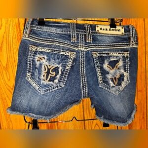 Rock Revival Denim Mina Shorts Size 27 Excellent Preloved Condition
